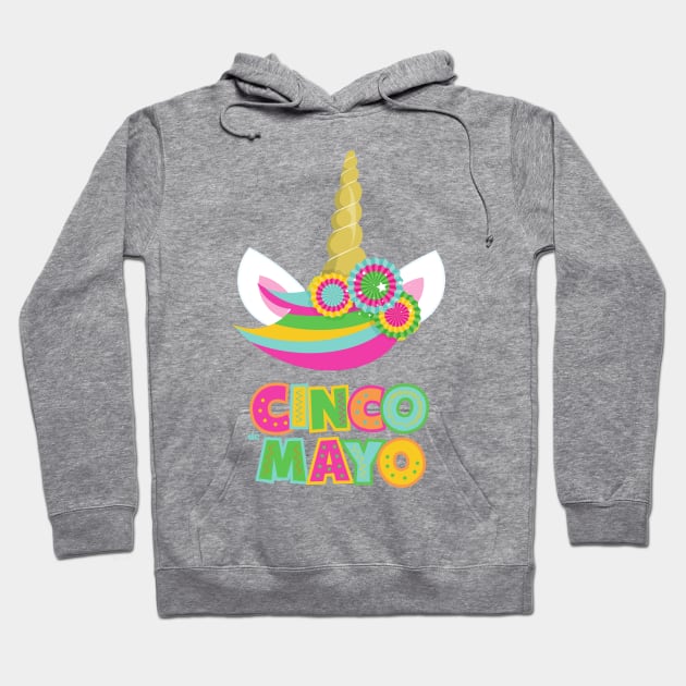 Cinco De Mayo, Unicorn, Unicorn Horn, Holiday Hoodie by Jelena Dunčević